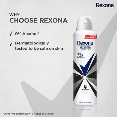 Rexona Invisible Advanced Protection Anti-Perspirant Deodorant for Women 200 ml - Body Mist/Spray