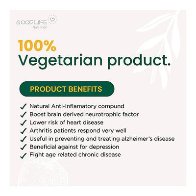 Goodlife Nutrition Curcumin Capsule 60's - Herbal Dietary Supplement
