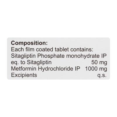 SITAVAC M 50/1000 Tablet 15's - Diabetes-Ant