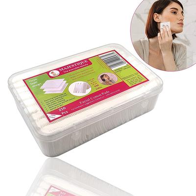 Majestique Facial Cotton Pads Cosmetic Facial Care Cleansing Square Tissues for Skin Care 150gm 250's - Facial Wipes & Tissues
