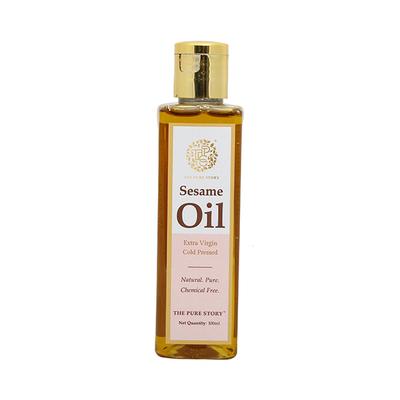 The Pure Story Sesame Oil Pure Natural, Extra Virgin Cold Pressed 100ml - Hair Oils