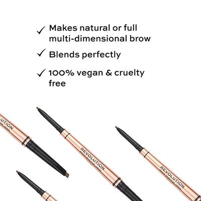 Makeup Revolution Balayage Brow Dark Brown 0.38 gm - Eyebrow Pencils & Enhancers