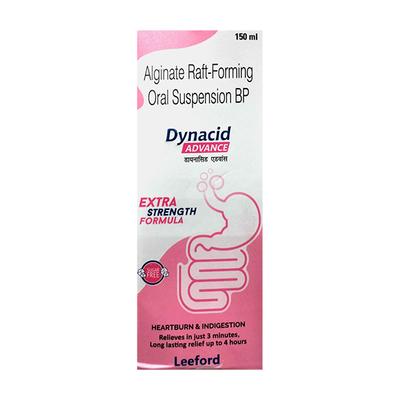 DYNACID ADVANCE SUGAR FREE Oral Suspension 150ml - Ulcer/Reflux/Flatulence-Aaa