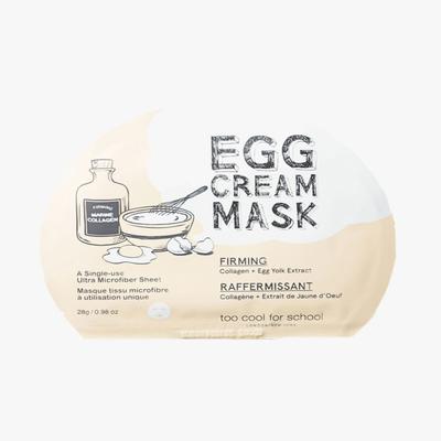 Too Cool For School Egg Cream Mask Firming 28 gm - Sheet Masks