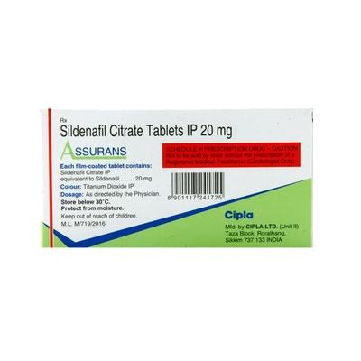 Assurans Tablet 15'S - Impotence/Erectile Dysfunction (Ed)