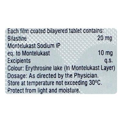 BILASURE M Tablet 10's - Allergies-Ant