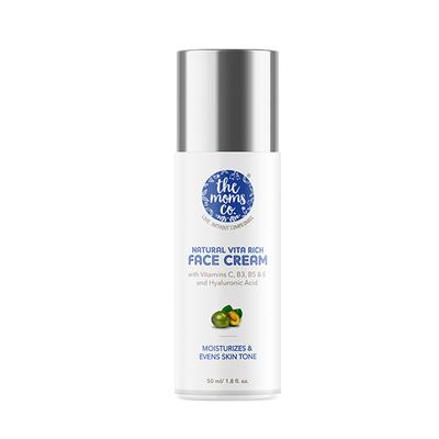 The Moms Co. Natural Vita Rich Face Cream with Vitamins C,B3,B5 and E and Hyaluronic Acid 50ml - Face Moisturizers