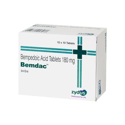BEMDAC 180 Tablet 10's - High Cholesterol-Dys