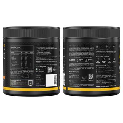 Nutrabay Gold Micronized Creatine Monohydrate Powder - Orange 120 g - Workout Essentials