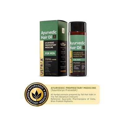 Ustraa Ayurvedic Hair Oil for Men 200 ml - Hair Oils