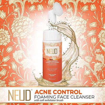 NEUD Acne Control Foaming Face Cleanser With Salicylic Acid, Neem and Tea Tree Oil (150ml X 2) 2's - Skin-Treatment