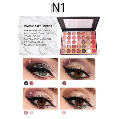 Miss Rose 35 COLOR Shiny & Matte Eyeshadow Palette 7001 - 021 N1 20 gm - Face Palettes
