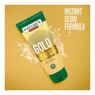 Nature's Essence Gel Face Wash - Gold Glowing skin 100 ml - Face Wash & Cleansers