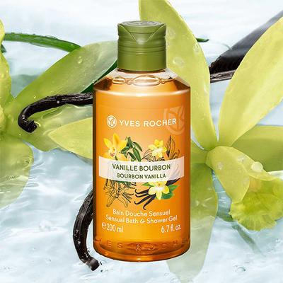 Yves Rocher Sensual Bath & Shower Gel Bourbon Vanilla 200 ml - Shower Gels & Body Wash