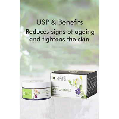 Organic Harvest Orgawrink Anti Wrinkle Face Mask 50 gm - Masks & Peels