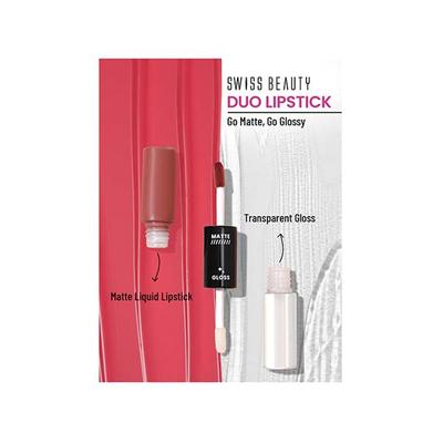 Swiss Beauty Duo Lipstick-Hot Chocolate 10 ml - Lipsticks