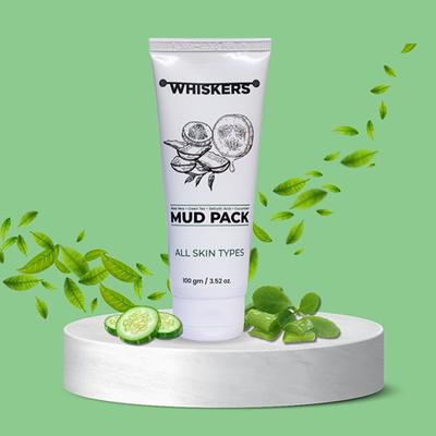 Whiskers Aloe Vera Mud Pack 100 ml - Face Packs