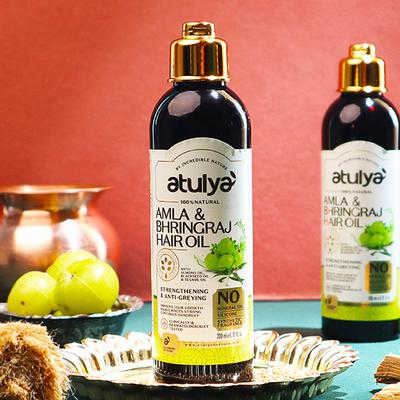 Atulya Amla Bhringraj Hair Oil 200 ml - Hair Oils