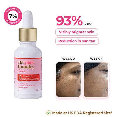The Pink Foundry - 15% Vitamin C Brightening Serum 30 ml - Face Serum