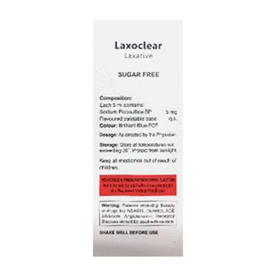 Laxoclear Sugar Free Laxative Oral Solution 120ml - Constipation-Lax