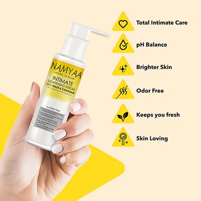 Namyaantimate Lightening Serum Combo (Intimate Lightening Serum, 100gm and Haldi Chandanntimate Lightening Serum for Men and Women), 100gm 2's - Intimate Hygiene