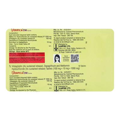 VERIFICA DM FORTE Tablet 10's - Diabetes-Ant