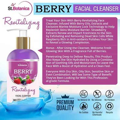 St.Botanica Facial Cleanser - Berry Revitalizing 200 ml - Face Wash & Cleansers