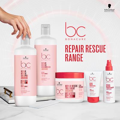 Schwarzkopf Professional Bonacure Repair Rescue Shampoo with Arginine with Vegan Keratin 1000 ml - Shampoos