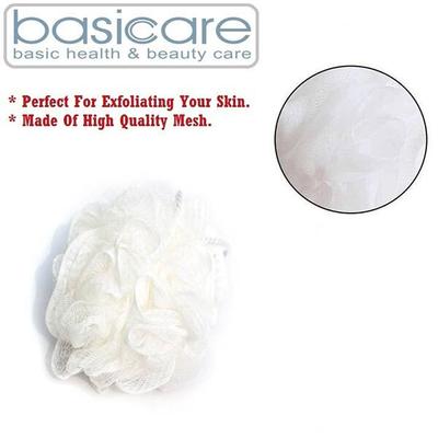 Basicare Bath Sponge with nylon rope-White 1's - Loofahs & Sponges