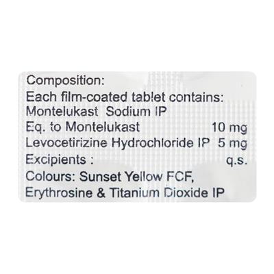 Montina L Tablet 10'S - Allergies-Ant