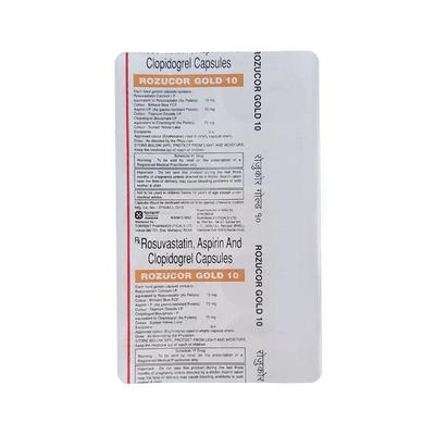 Rozucor Gold 10 Capsule 10'S - Blood Clot-Ant