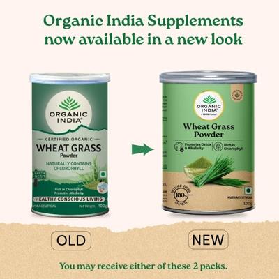 Organic India Wheat Grass Powder 100 gm - Speciality Medicines