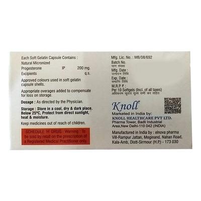 PROGESTONE 200 Capsule 10's - Hormonal Therapy-Oes