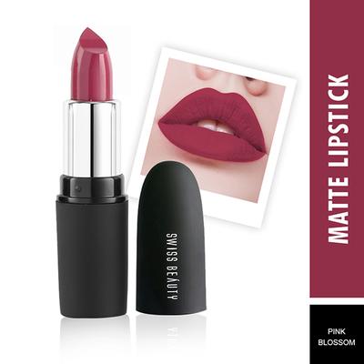 Swiss Beauty Pure Matte Lipstick - (Pink Blossom) 3.8 gm - Lipsticks