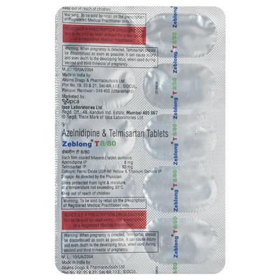 ZEBLONG T 80 Tablet 10's - Hypertension-Ana
