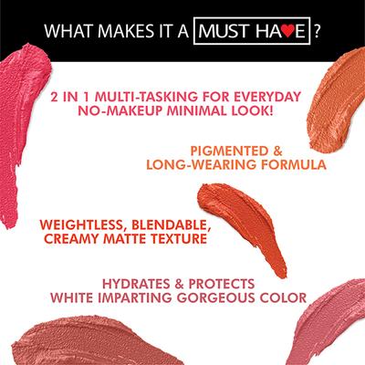 Iba Must Have Everyday Lip & Cheek Tint All Time Pink 8 gm - Lip Stains & Tints
