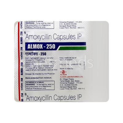 Almox 250mg Capsule 10'S - Bacterial Infections-Pen