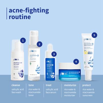 Plum Thinkderma 2% Encapsulated Salicylic Acid Face Serum Fights Active Acne Controls Oil 30 ml - Face Serum