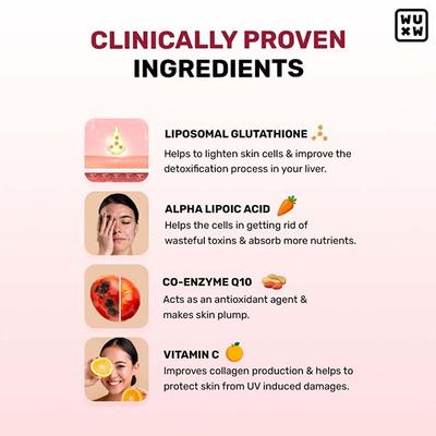 Whats Up Wellness Glutathione - Glow Gummies, Radiant and Youthful Skin, No Added Sugar - 15 Day, 15 Gummies 1's - Hair & Skin