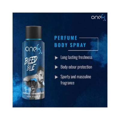 One8 By Virat Kohli Bleed Blue Deo 200 ml - Men Deodorants/Roll-Ons