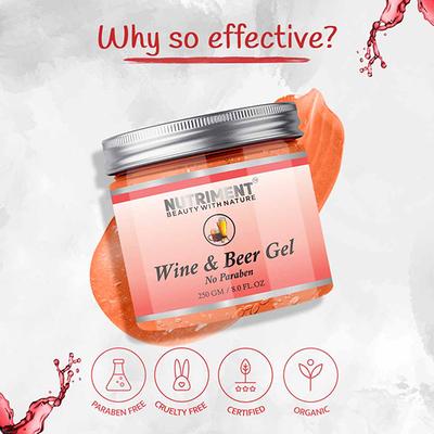Nutriment Wine and Beer Gel All Skin Type 250 gm - Face Gels