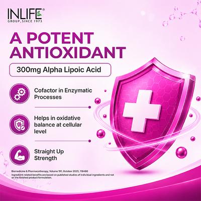 INLIFE Alpha Lipoic Acid 300mg Capsules 120's - Multi-Vitamins