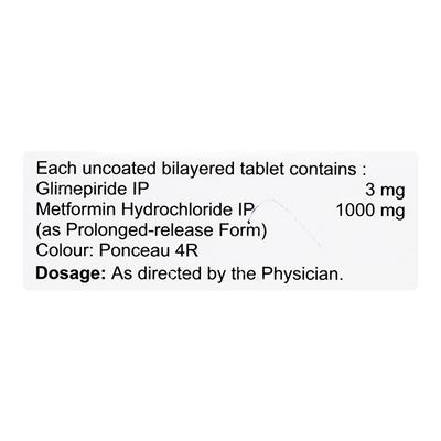 GLIMICURE M3 FORTE Tablet 15's - Diabetes-Ant