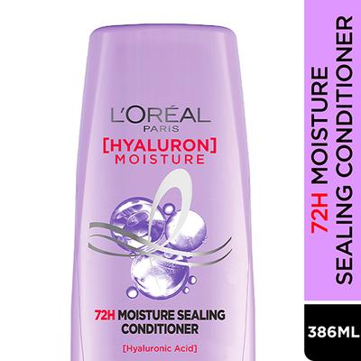 Loreal Paris Hyaluron Moisture 72H Moisture Sealing Conditioner for Dry and Dehydrated Hair 386 ml - Conditioners