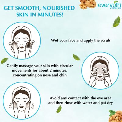 Everyuth Walnut Scrub 100 gm - Face Scrubs