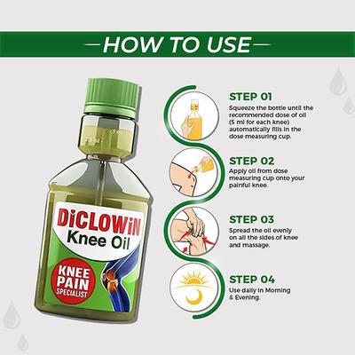 DICLOWIN KNEE Oil 60ml - Pain relief-Nsa