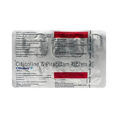 CITINOVA P Tablet 10's - Nootropics And Neurotrophics