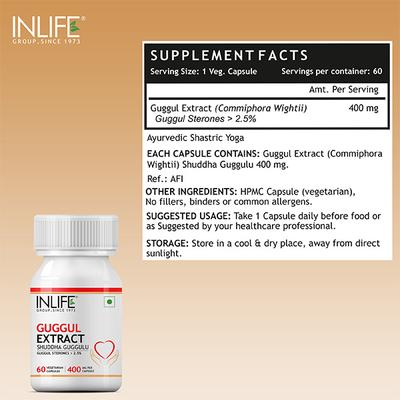 INLIFE Guggul Extract Capsules 60's - Vital Health