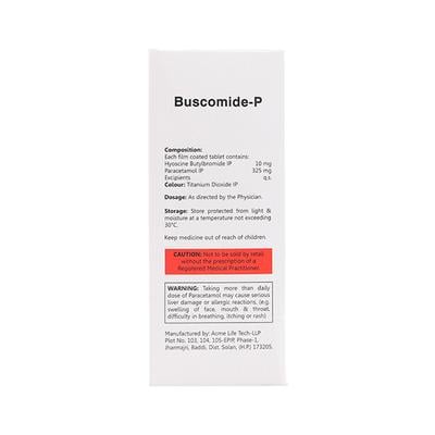 BUSCOMIDE P Tablet 10's - Muscle Cramps/Spasticity-Ant