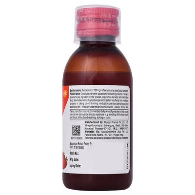 Crocin 120 Strawberry Flavour Suspension 60ml - Fever-Ana